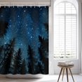 thumbnail image 6 of Forest Shower Curtain, Galaxy Shower Curtain, Tree Shower Curtain, Forest Shower Curtain for Men, Night Sky Natural Aesthetics Scenery Bathroom Decor Set with12 Hooks 72x72 inches, 6 of 6