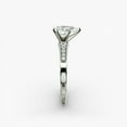 thumbnail image 3 of First Jewel 1.6 Ct Pear Cut Lab Created Diamond Ring - 14K White Gold Plated Women's Wedding Band - Gift for Mom or Wife - Solitaire Accent Engagement Ring, 3 of 3
