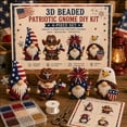 thumbnail image 5 of 3D Beaded Gnome DIY Kit, 4-Pack Mini DIY Gnome Beading Set with Instructions, Pastoral Gnomes Beading Decor, Handmade Cute Beaded Gnomes Kit for Adults Beginners (#A), 5 of 7