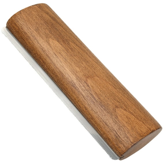 Pawsdot Horse Grooming Scraper Light Brown Wooden Metal for Removing Hair