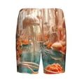 thumbnail image 7 of Daiia Fantasy Underwater Jellyfish Mens Woven Stretch Pajama Short,Short Pajama Pants-Medium, 7 of 7