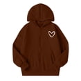 thumbnail image 2 of SROBPTY Fall Winter Jacket for Teens Boys Girls Print Zip Hooded Fleece with Pockets for 5-14 Years, 2 of 5