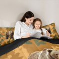 thumbnail image 5 of Feelyou 3D Wildlife Bear Twin Comforter Sets, Orange Green Camouflage Bedding Set, 2-Piece, 5 of 8
