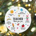 thumbnail image 4 of Teacher Appreciation Gifts, Teacher Gifts Christmas Ornament 2025 - Teacher Gifts for Women, End of Year Teacher Gift from Student, Teacher Retirement Gifts - Ceramic Christmas Ornaments, 4 of 7