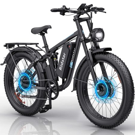 Urbrica Electric Bike for Adults, 1500W 30MPH,48V 20/23AH,Max 75Miles Electric Motorcycle 20" Fat Tire Dirt Bike, Shamano 7-Speed E-Bike Dual Shock Absorber UL2849 Certified
