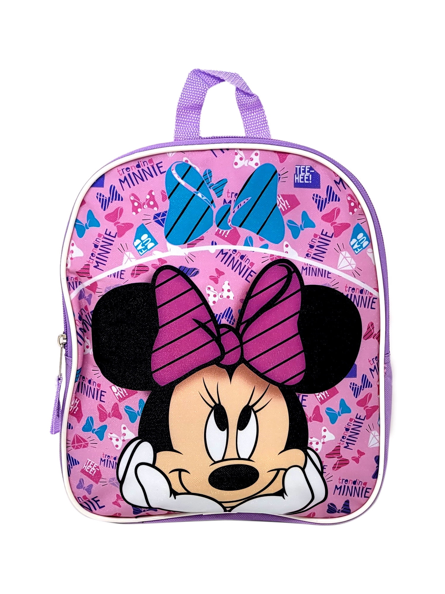 Disney Minnie Mouse Little Girls 16" Pre School Backpack Book Bag Cute Pink Kids 