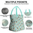 thumbnail image 3 of German Shepherd Dog and Music Drawstring Lunch Bag Women - Drawstring Lunch Bag Insulated for Work Office - Stain-Resistant Large Lunchbags for Women with Multi-Pockets, 3 of 6