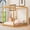 Natural, variant on Noble House Queen Erika Canopy Platform Bed, Modern Minimalist Wood Frame with Slat Support, Support Legs, White