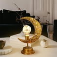 thumbnail image 3 of Luz Eid de metal, decoraciones de adornos, centros de mesa, lámpara de Ramadán Mubarak, luz nocturna para boda familiar islámica en interiores perfecl  Luz nocturna EID Mubarak, 3 of 6