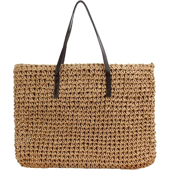 CoCopeaunts Tote Bag Handbags Beach Bag for Women Tote Purse Stylish Straw Bag Casual Hobo Bag Satchel Bags Shoulder Bag 2023