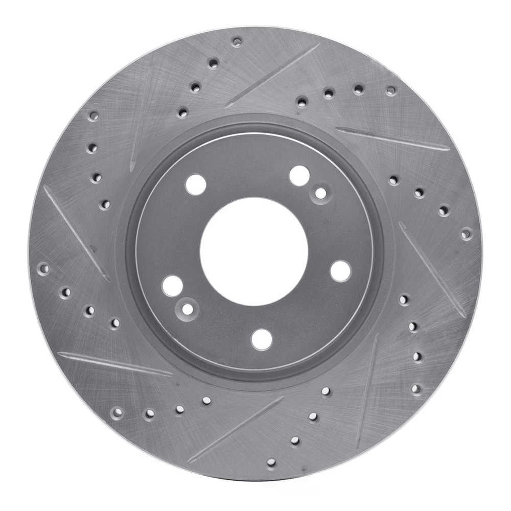 Dynamic Friction Company 631-03020L DFC Brake Rotor - Drilled And Slotted - Silver