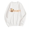 thumbnail image 4 of WEAIXIMIUNG Sweatshirts pour Femmes Enseignants Mode Décontractée Couleur Unie Manches Longues Imprimé Lettre Col Rond Hoodie, 4 of 5