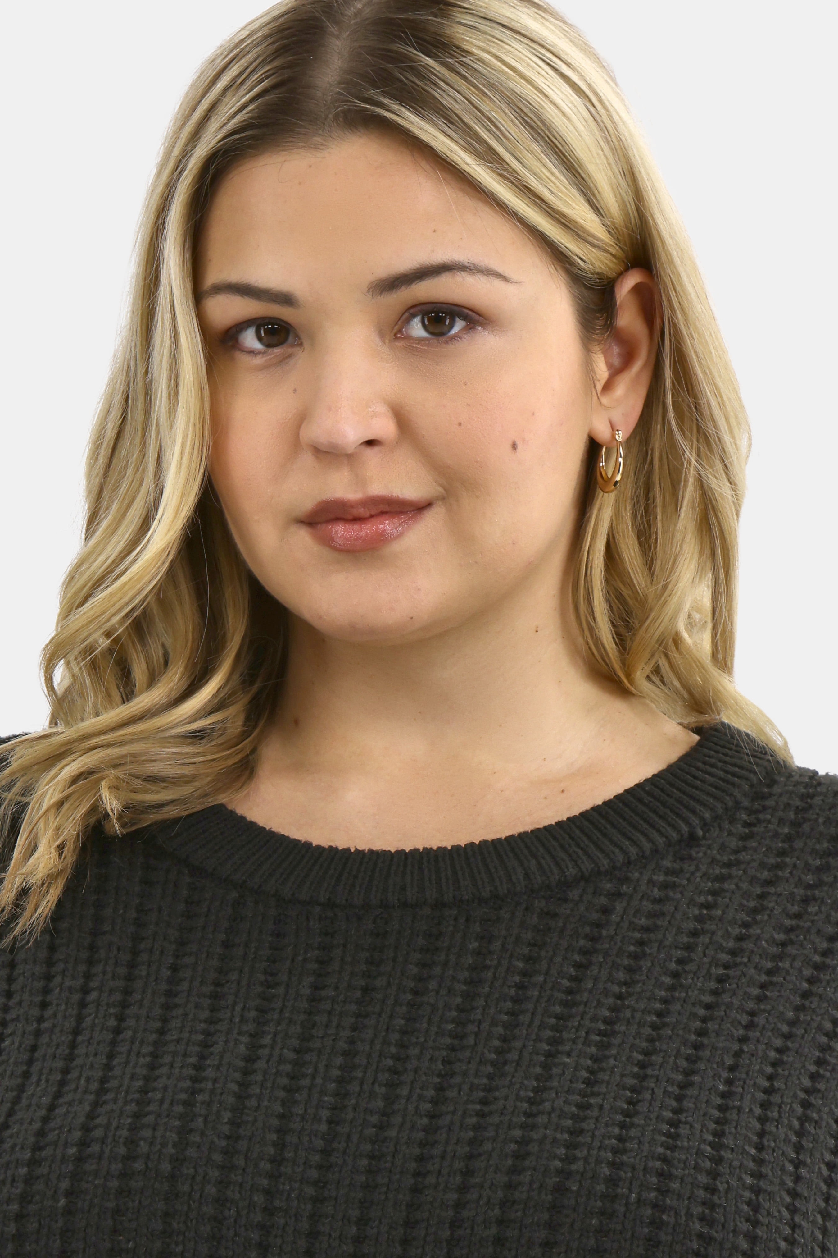 Time and Tru Women's and Women’s Plus Textured Stitch Sweater, Midweight, Sizes XS-4X