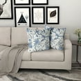 thumbnail image 7 of AUQ Chinoiserie Pillow Covers Set of 2 Blue and White Outdoor Pillows Bule Birds Flowers Throw 18x18 Inch Cotton Square Cushion Cover Decor for Bedroom Couch Bed Living Room Sofa Chair, 7 of 7