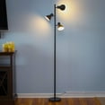 thumbnail image 3 of Brightech Ethan Floor Lamp, Dimmable Standing Lamp for Bedroom Reading, Great Living Room Décor, Modern LED Lamp for Living Rooms, Tall Tree Lamp for Offices - Black, 3 of 4