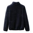 thumbnail image 4 of Hontri Women's Winter Zipper Wool Teddy Casual Coat Zipper Pocket Winter Warm Soft Jacket on Sales, Plus Size Coat for Women, 4 of 5