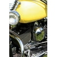 thumbnail image 2 of Putman, Tammy 23x32 Black Ornate Wood Framed with Double Matting Museum Art Print Titled - Yellow Motorcycle, 2 of 4
