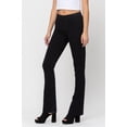 thumbnail image 2 of Cello Jeans Women's Juniors Mid Rise Pull On Slim Fit Bootcut Jeggings BLACK-XL, 2 of 4