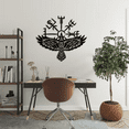 thumbnail image 2 of Nor.dic Raven Metal Viking Wall Art Decor, Vi.king Sym.bol Metal Wall Art, Home Decoration, 2 of 4