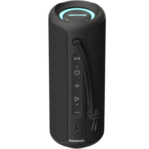 Altavoz Bluetooth MIATONE portátil de 36 W con 16 horas de reproducción, color negro