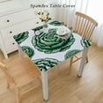 thumbnail image 2 of nygtbtfer Tablecloth, Cabbage Lettuce Garden Fresh Salad Organic Healthy Eating Food Vegan , Table Cover for Dining Room Kitchen DecorFern Green White, 2 of 7