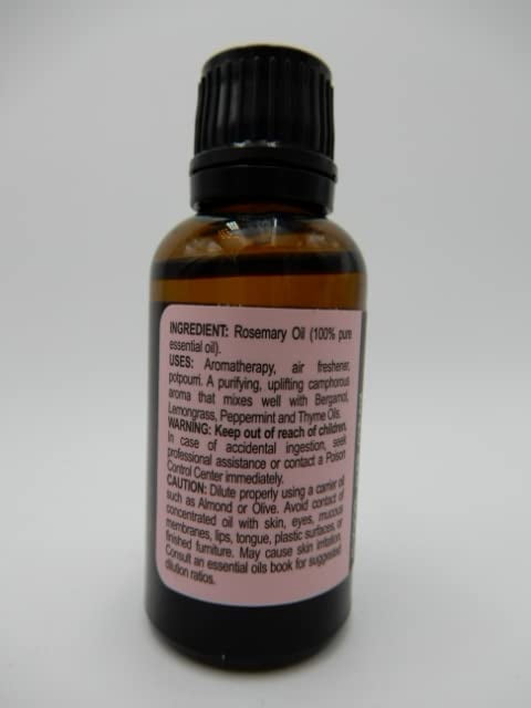 100% Pure Natural Rosemary Oil, 1 Oz..