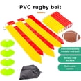 thumbnail image 1 of CSChome Football Flag Belt Football Belt Flag Set - Strong Grip, Soft Material, Eco-Friendly PVC Streamer, Olive Flags for Intense Competition, 1 of 6