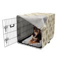 thumbnail image 2 of Spring Dog Crate Cover, Clover Flower Branches Gardening Summer Blossoms Yard Essence Nature Illustration, Easy to Use Pet Kennel Cover Small Dogs Puppies Kittens, 7 Sizes, Cream Brown, by Ambesonne, 2 of 6