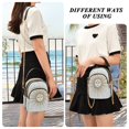 thumbnail image 7 of IAUYY Small Crossbody Bags for Women 15*21*8cm Leather Purses for Women Removable Strap with 3 Zipper Pocket Applicable to Birthday Gifts for Women,Featuring Gold Accents, 7 of 7