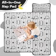 thumbnail image 4 of Black and White Baseball Caps Pattern Toddler Nap Mats for Kids Preschool,Sleeping Mat Bag or Kids,Toddler Sleeping Bag,Toddler Nap Mat or Daycare, 4 of 6