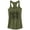 Military Green, variant on Junior's CHIN UP Henna Lotus Flower  Racerback Tank Top Charcoal 2X Large