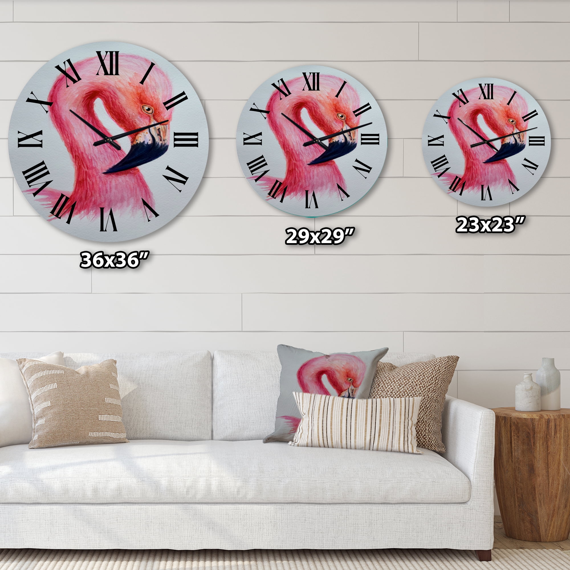 Designart 1 in Farmhouse Wall Clock