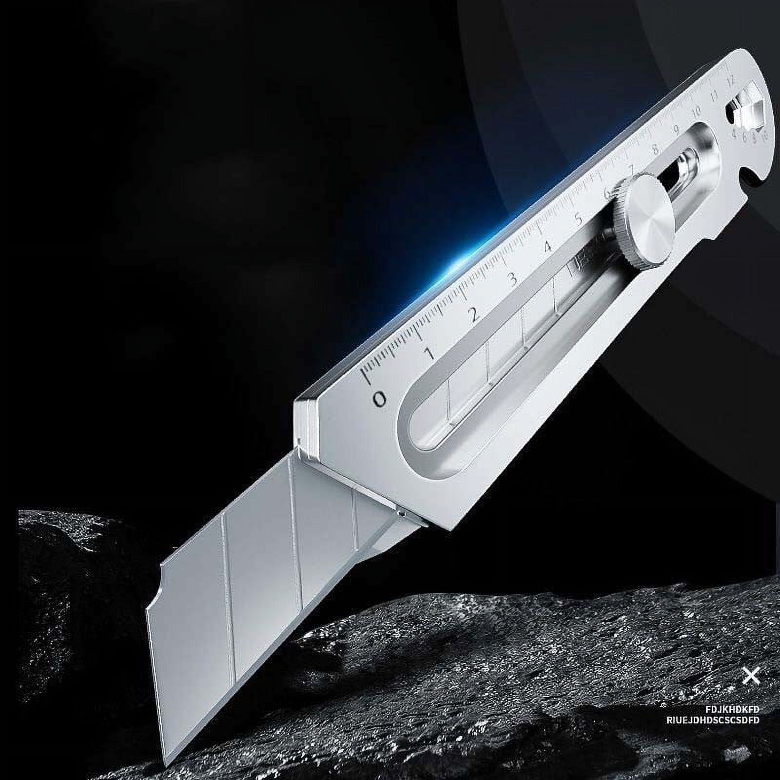 Cadorn Heavy - Duty Multipurpose Stainless Steel Utility Knife - Universal Multifunctional Die - Casting Cutter for Carpet & More