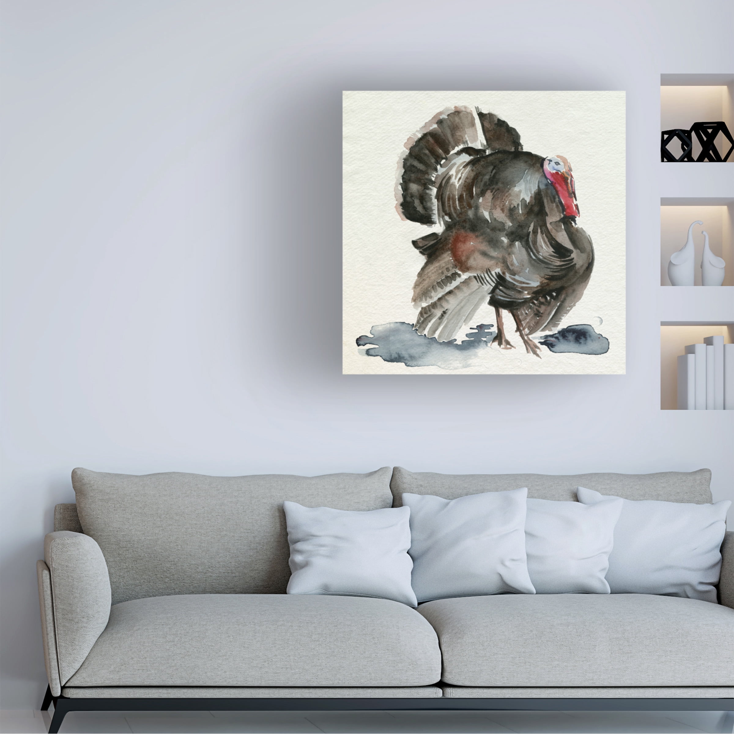 Jennifer Paxton Parker 'Watercolor Turkey I' Canvas Art