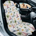 thumbnail image 3 of XYZCANDO Beach & Sailboat Scene Soft Car Seat Cover Towel, Water Resistant Non-Slip Fit Comfortable Seat Towel Cover for Sedans SUV, 3 of 11