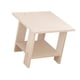 thumbnail image 5 of Mesa auxiliar de madera de doble capa, moderna, multiusos para espacios estrechos. Blanco, 5 of 9