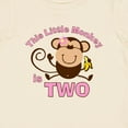 thumbnail image 4 of Inktastic Little Monkey Girl 2nd Birthday Girls Baby T-Shirt, 4 of 5
