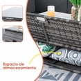 thumbnail image 3 of Sala para Jardín Exterior de Rattan Sintético ilios innova 4 Piezas Gris con Cojines Beige, 3 of 10