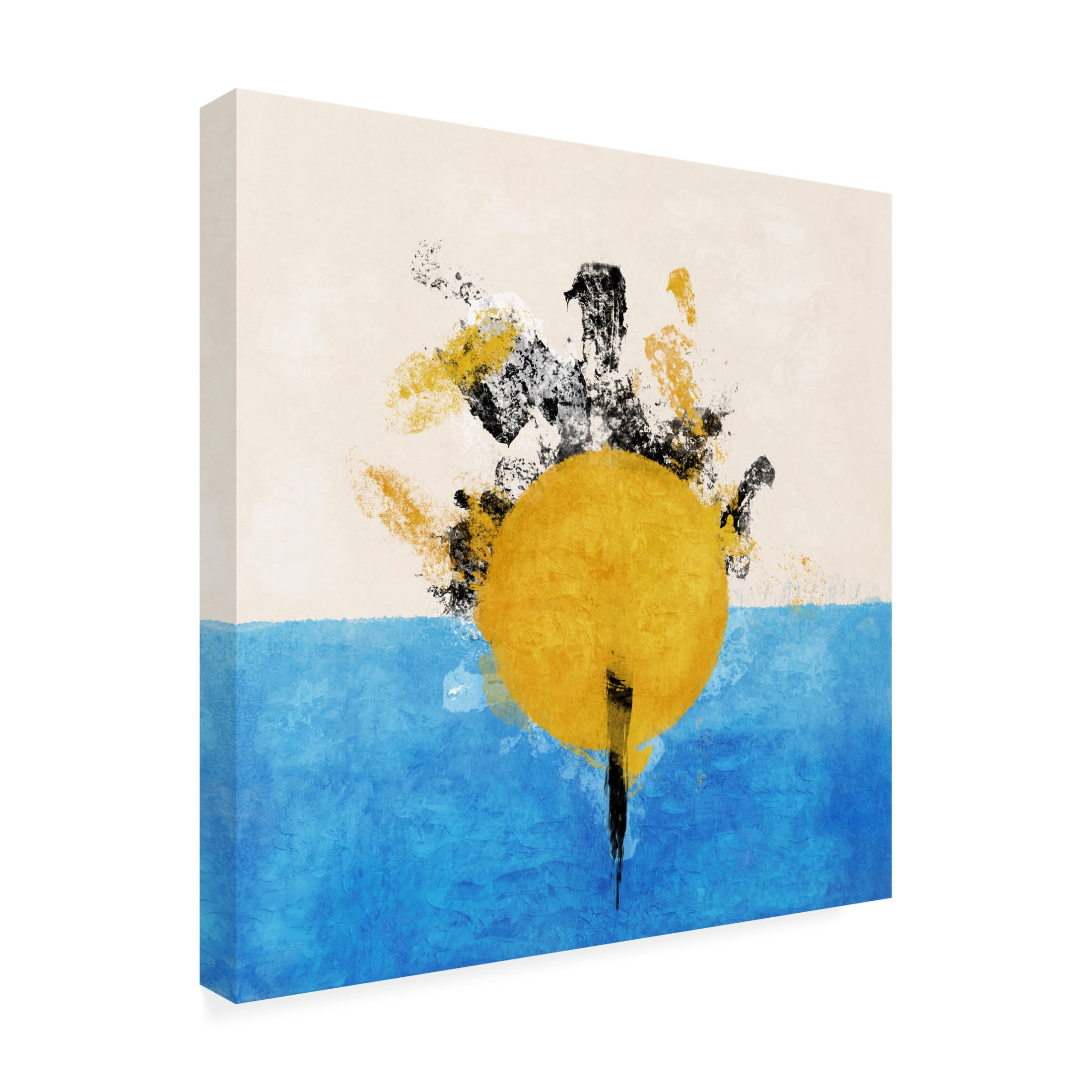 Trademark Fine Art Emel Tunaboylu Mavi Canvas Wall Art