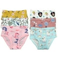 thumbnail image 3 of B&Q Comfortable Cotton Briefs for Toddler Little Girls - 6-Pack Assortment - Sizes 2T to 7T, 3 of 6