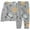 Grey, variant on Toddler Girl' Outfit Set Planet Print Long Sleeve Top Trousers Children Cartoon Cozy Soft Nightwear Home Wear Outfits Black,Sized 2-3