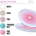 thumbnail image 4 of Silver Spoons Hammered Serving Trays for Party, Heavy Duty Disposable Platter, 12" x 7", Blush Mist (3 PC), Lava Collection, 4 of 5