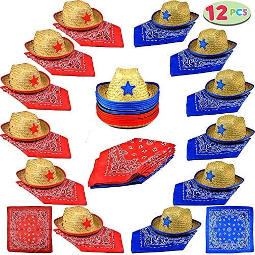 Cowboy Party Hats Pack, Set of 12 