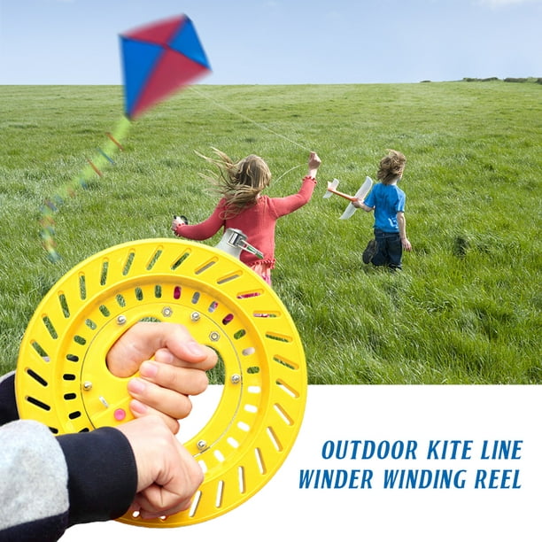 Amdohai Outdoor Kite Line Winder Winding Reel Grip Wheel with Flying Line  String Kite Flying Tool 