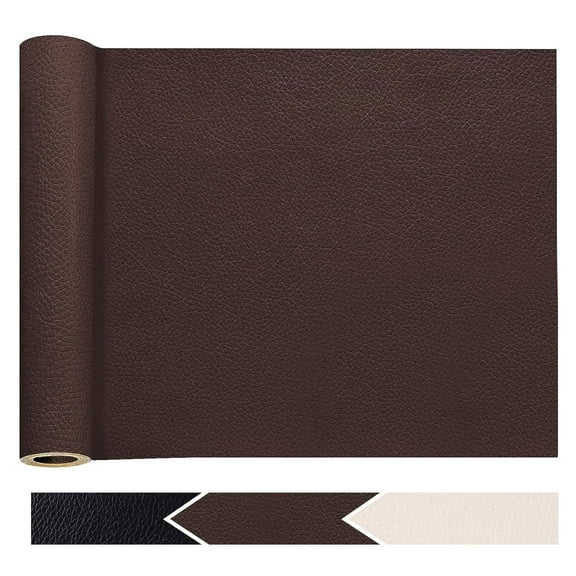 Leather Repair Tape Patch, Self-Adhesive Leather Repair Patch Cuttable for Furniture, Sofa, Seat Backrest, Car Interior, Bags, Vinyl Repair Patch Kit