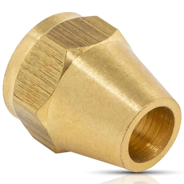 Tuerca cónica 3/8 IUSA 10 pzas dorado