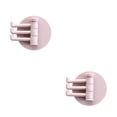 thumbnail image 4 of yingyy 1/2/3/5 Seamless Adhesive Hook Strong Bearing Capacity 3in1 Stick Hooks Hanging Rack Wall-Mounted Key Holder Towel Storage Racks Pink 2PCS, 4 of 6