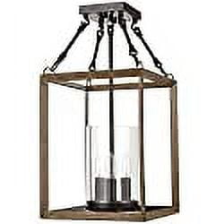 Dazhuan Vintage 3Lights Metal cage chandelier with clear glass Semi Flush Mount ceiling Lighting Lamp