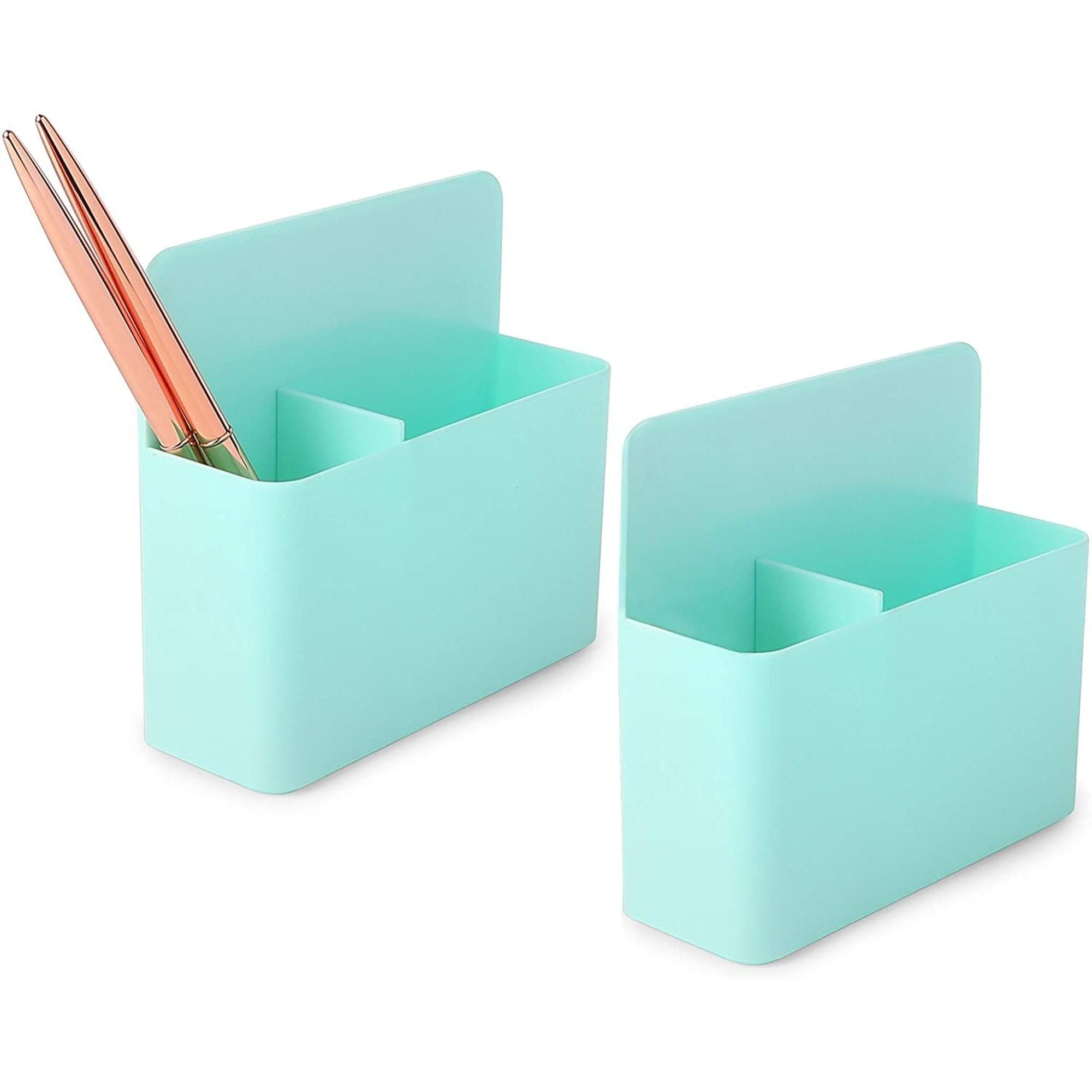 2 Pack Green Pen Holders Storage Basket Organizer Racks for