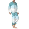 thumbnail image 3 of Kll Bathtub With Soap Bubbles Sleepwear Mens Flannel Pajamas,Long Cotton Pj Set, 3 of 9